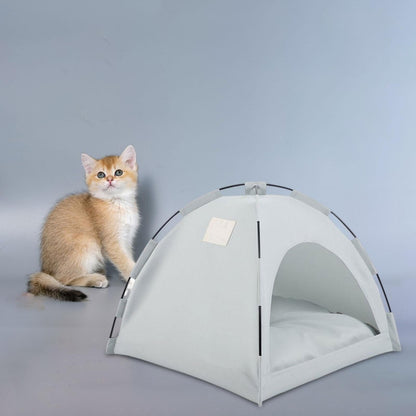 Tente Chat - CatTentBed™ - Gris Cyan